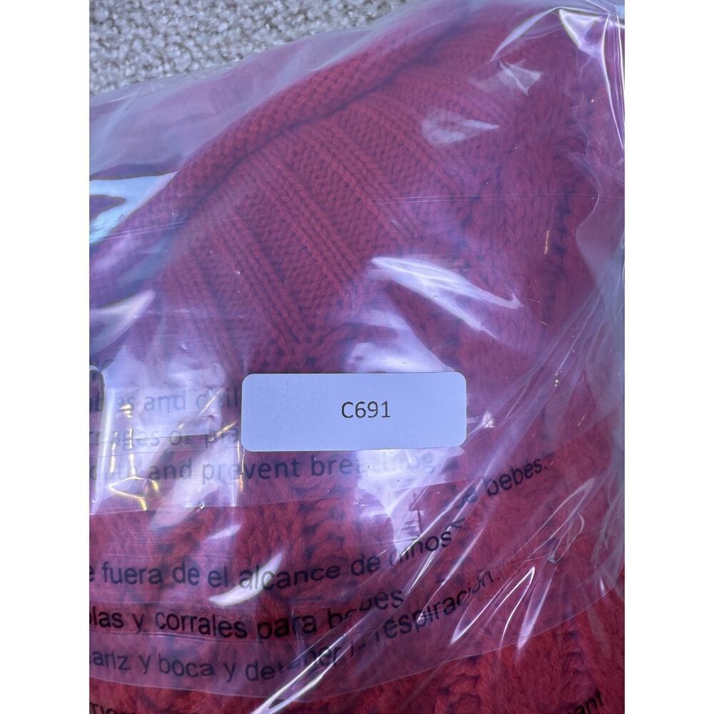 Karen Scott Sweater Women's Size Small Red Long Sleeves Cable Knit Pullover C691 - Picture 9 of 9